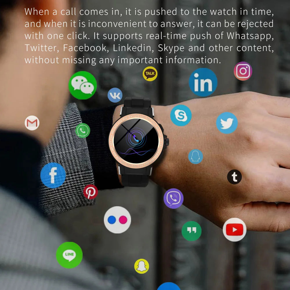 Niwevol Sports Smart Watch Men IP68 Waterproof 24 Exercise Modes 2022 New Smartwatch for Android Ios Heart Rate Fitness Watches.