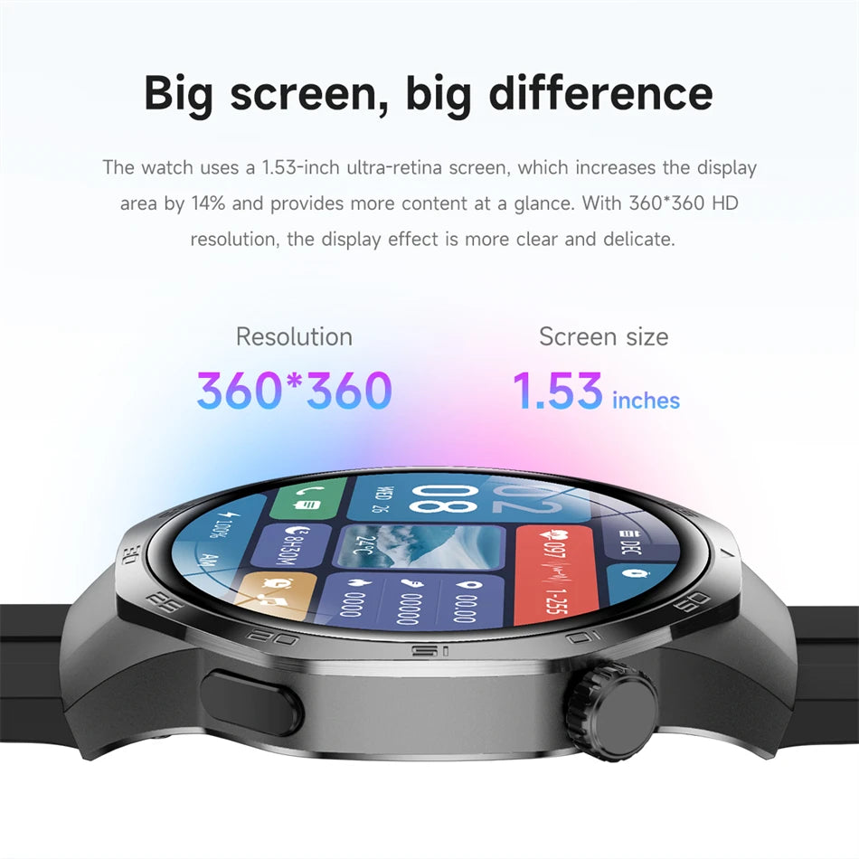 GPS Sports Smartwatch, Heart Rate, NFC, Compass, IP68 Waterproof