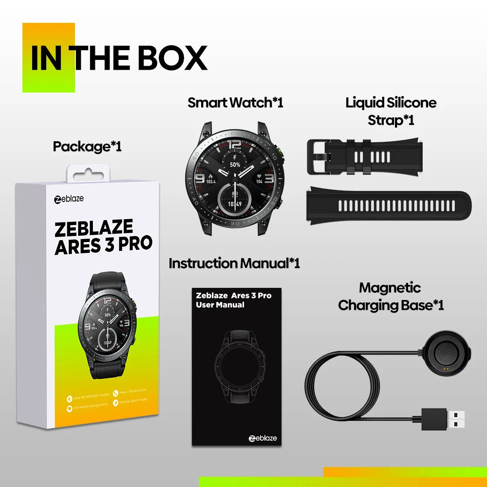 Ultra HD AMOLED Smartwatch | Voice Calling, 100+ Sports Modes, 24H Health Monitoring