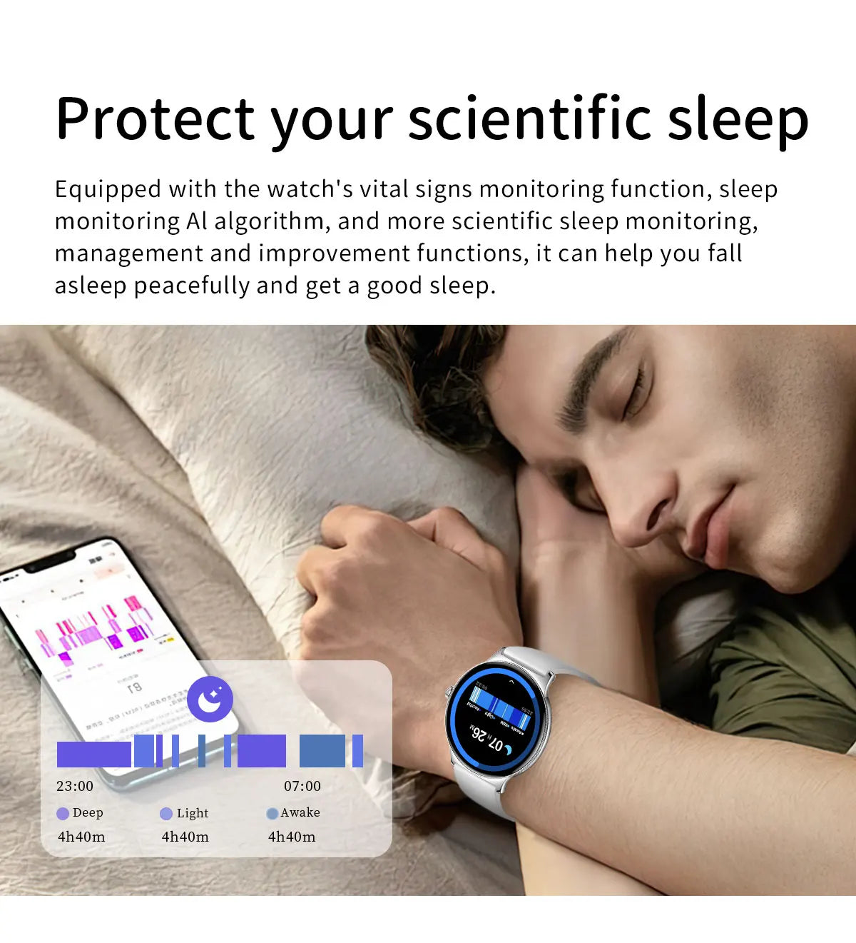 Ultra-Thin 1.43" Smart Watch HD AMOLED Screen Wireless Calling 100+ Sports Modes