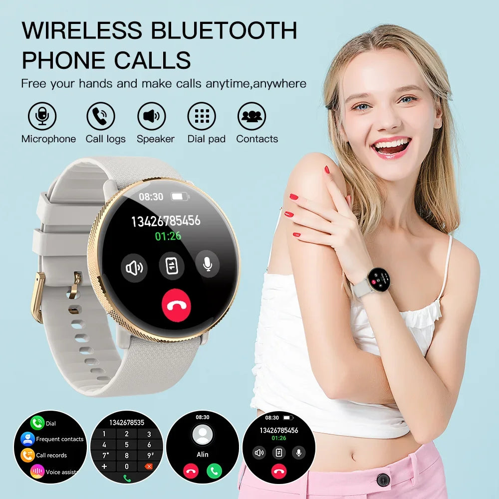 2024 Smartwatch Fitness Tracker with Bluetooth Call & IP68 Waterproof