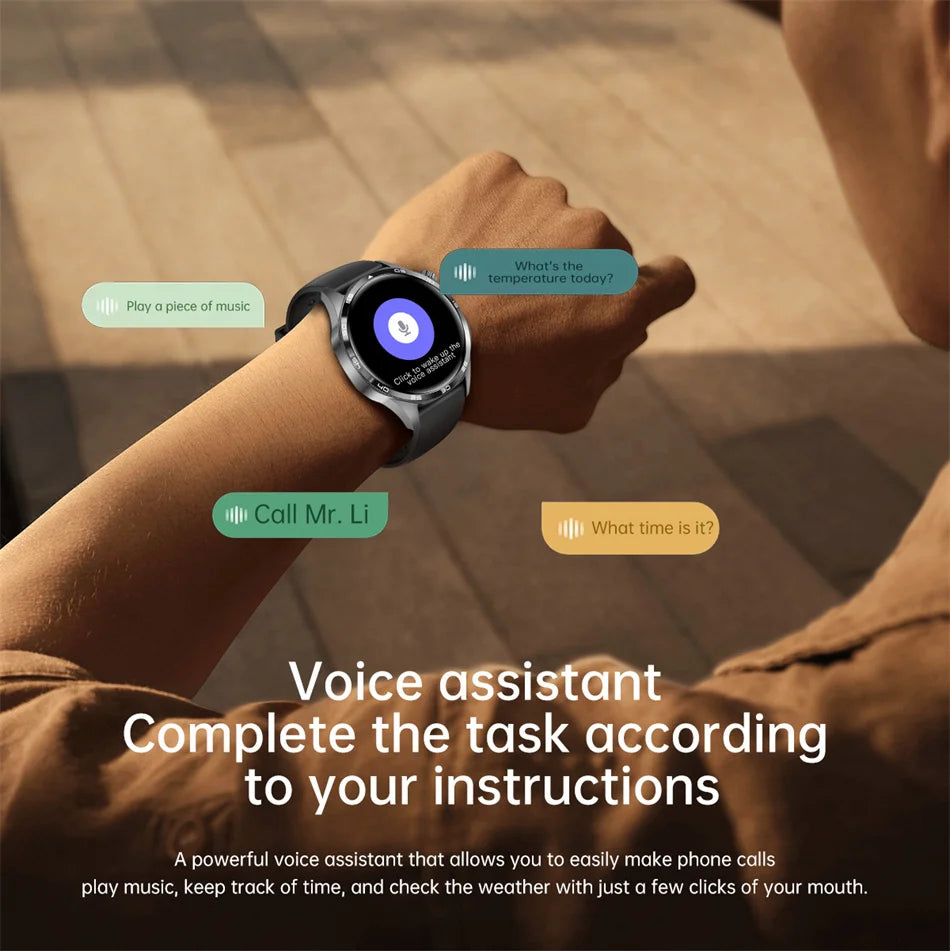 GPS Smartwatch Men 5 Pro AMOLED HD Bluetooth Call NFC Waterproof Heart Rate Fitness Watch
