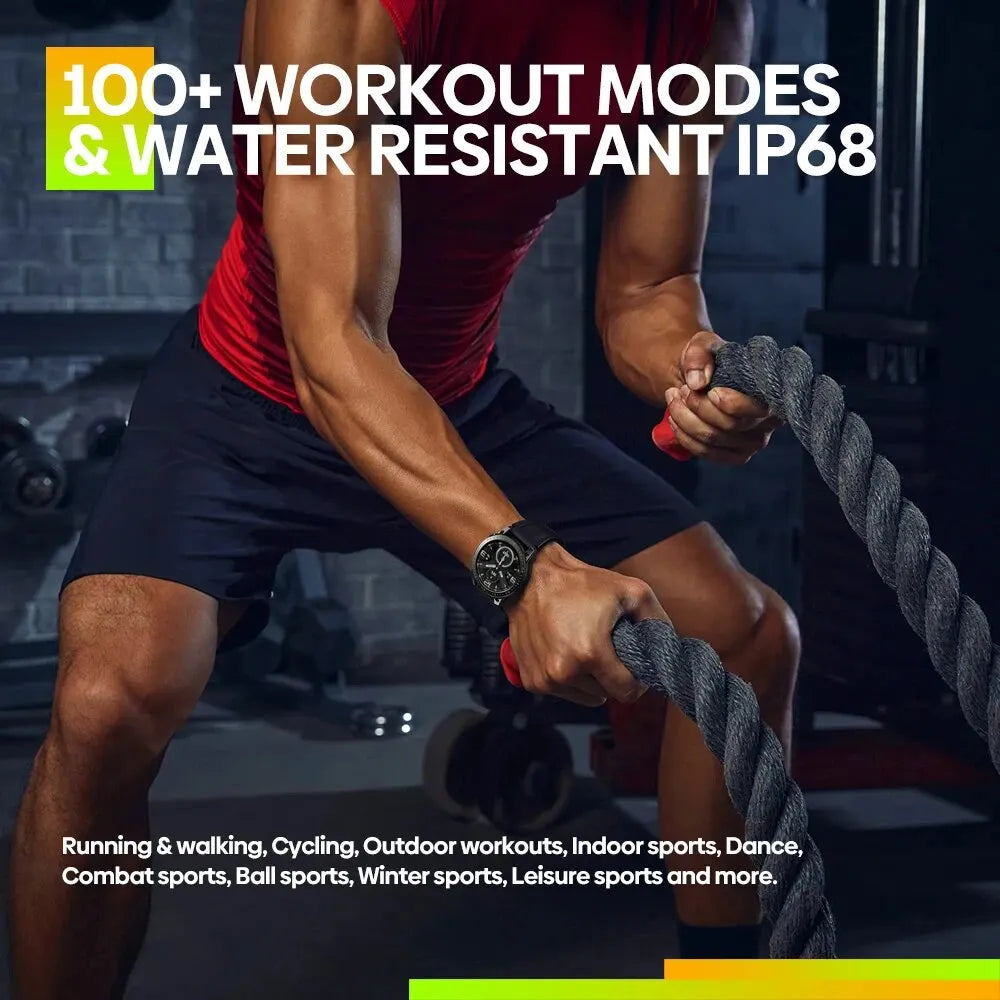 Ultra HD AMOLED Smartwatch | Voice Calling, 100+ Sports Modes, 24H Health Monitoring