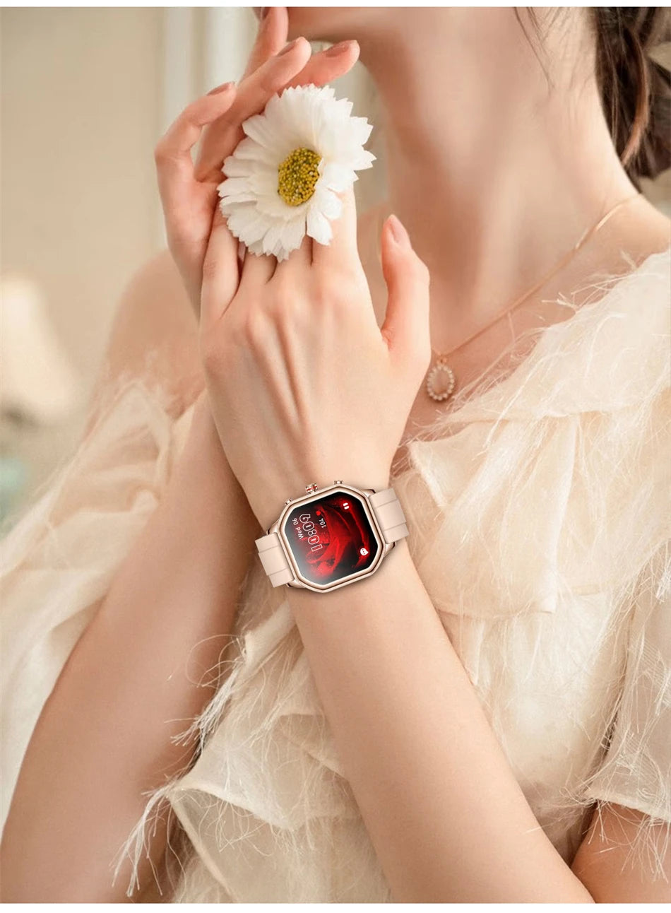 2024 Women’s Smart Watch 1.4" AMOLED Health Tracker Waterproof Bluetooth Call