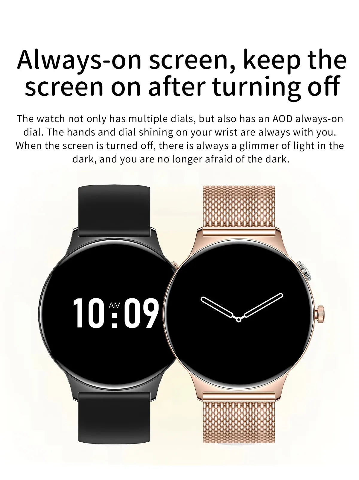 Ultra-Thin 1.43" Smart Watch HD AMOLED Screen Wireless Calling 100+ Sports Modes