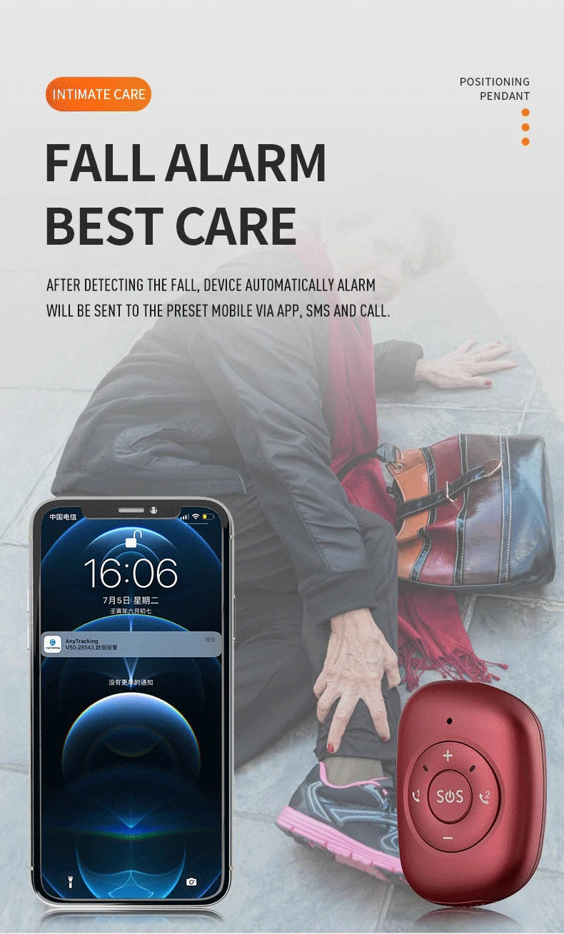 IP67 Waterproof 4G Smart GPS Locator Necklace for Kids, Elderly, and Students with SOS, Phone Pendant, and Remote Monitor