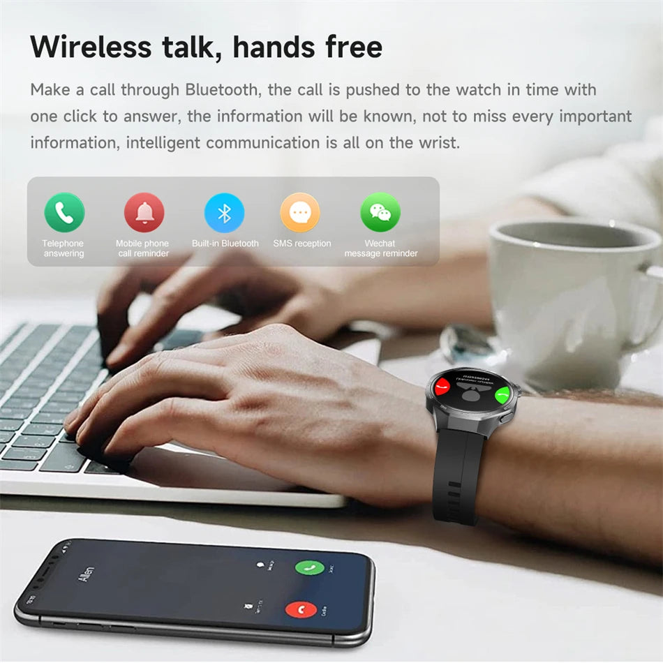 GPS Sports Smartwatch, Heart Rate, NFC, Compass, IP68 Waterproof