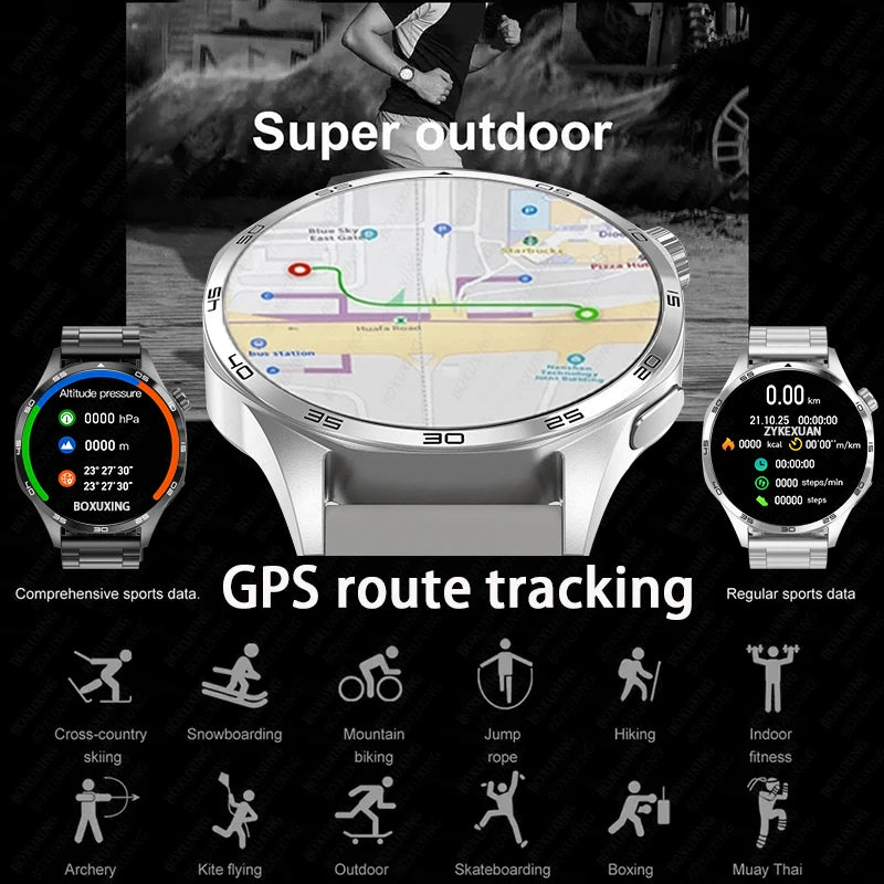 Smart Watch 5 Pro: AMOLED HD, Bluetooth Call, GPS, NFC, Fitness & Health Tracker