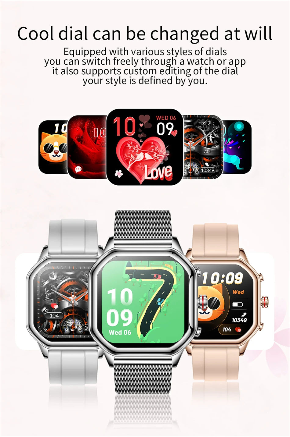 2024 Women’s Smart Watch 1.4" AMOLED Health Tracker Waterproof Bluetooth Call