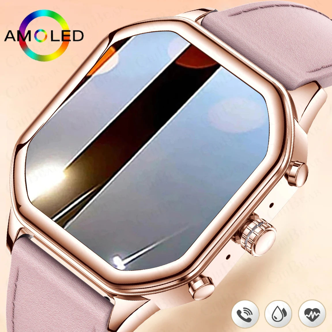 2024 Women’s Smart Watch 1.4" AMOLED Health Tracker Waterproof Bluetooth Call