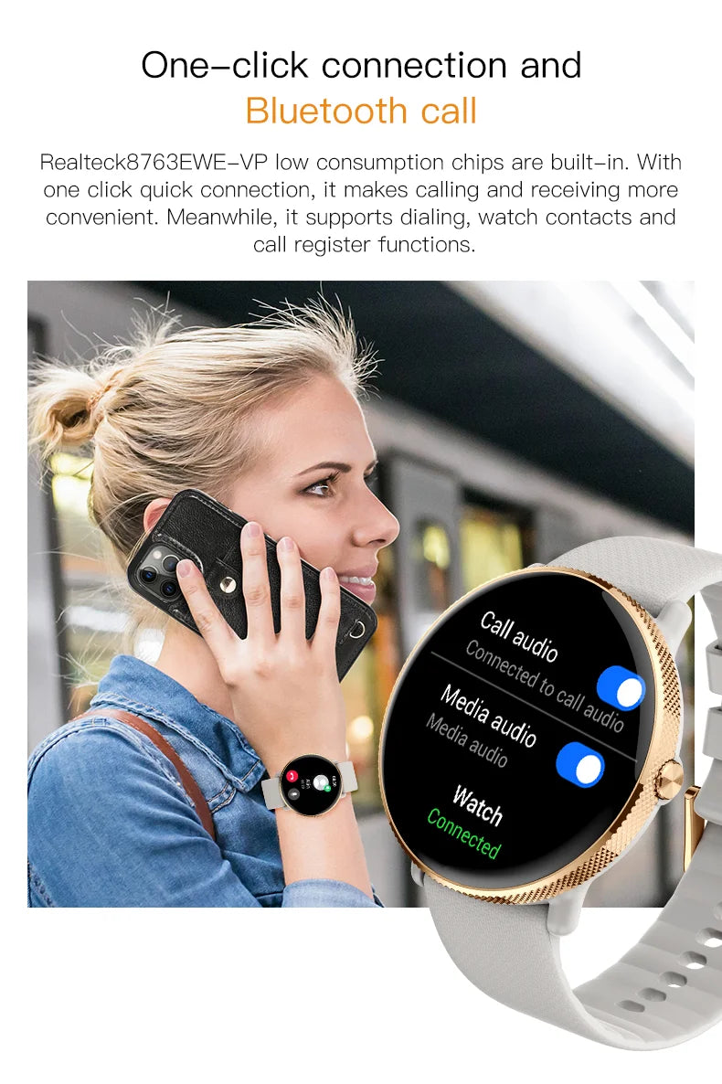 2024 Smartwatch Fitness Tracker with Bluetooth Call & IP68 Waterproof