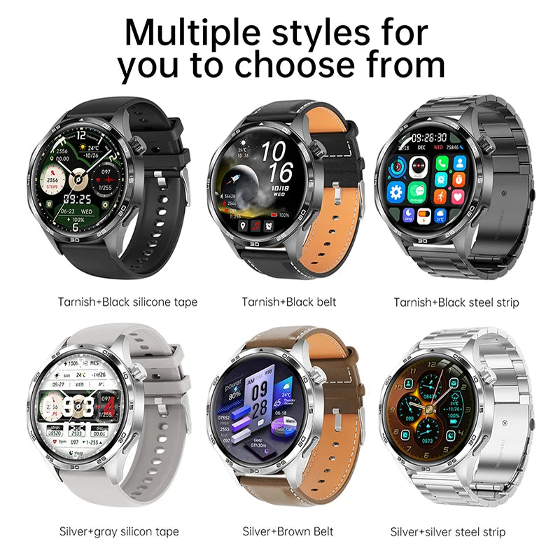 GPS Smartwatch Men 5 Pro AMOLED HD Bluetooth Call NFC Waterproof Heart Rate Fitness Watch