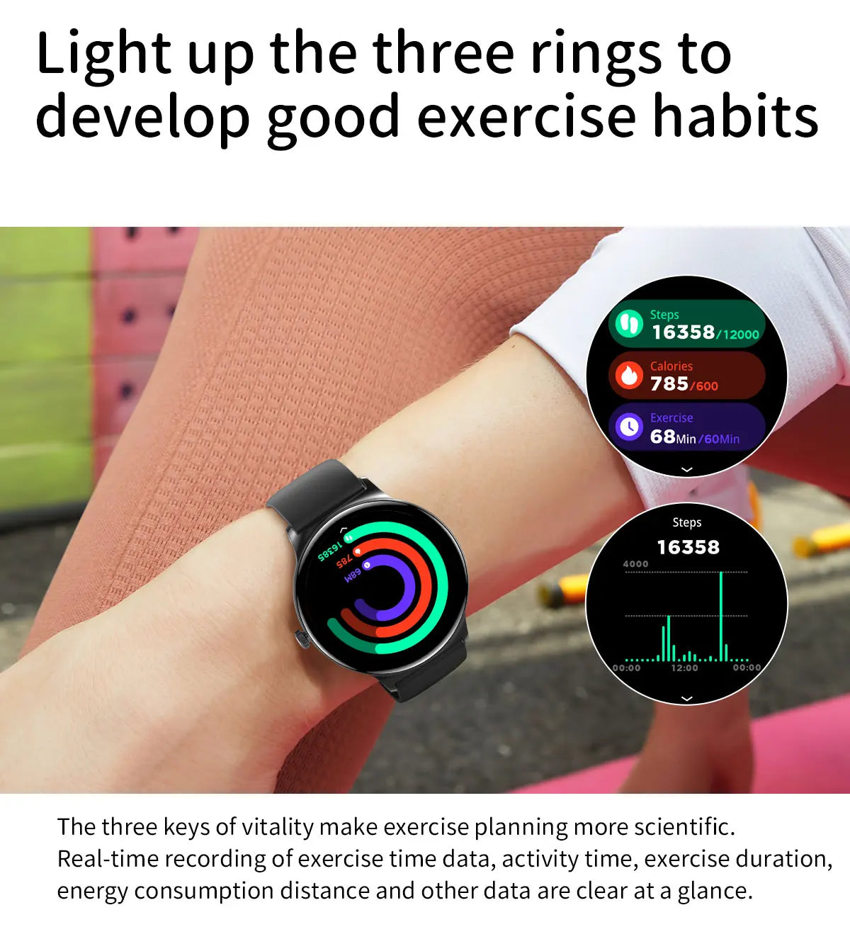 Ultra-Thin 1.43" Smart Watch HD AMOLED Screen Wireless Calling 100+ Sports Modes