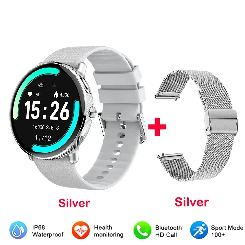 2024 Smartwatch Fitness Tracker with Bluetooth Call & IP68 Waterproof
