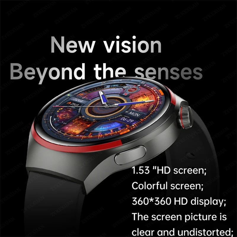 4 PRO Space Exploration Smartwatch HD GPS NFC Bluetooth Call Heart Rate & Fitness Tracker