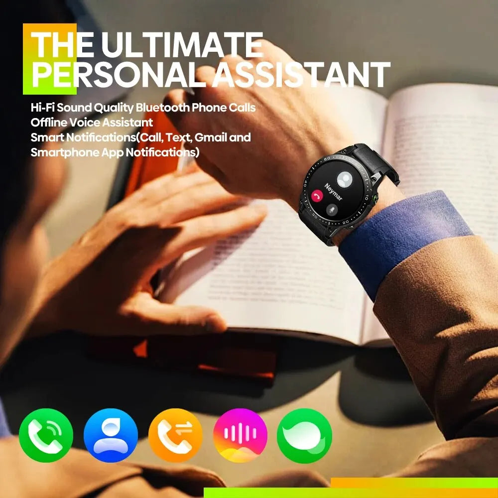 Ultra HD AMOLED Smartwatch | Voice Calling, 100+ Sports Modes, 24H Health Monitoring
