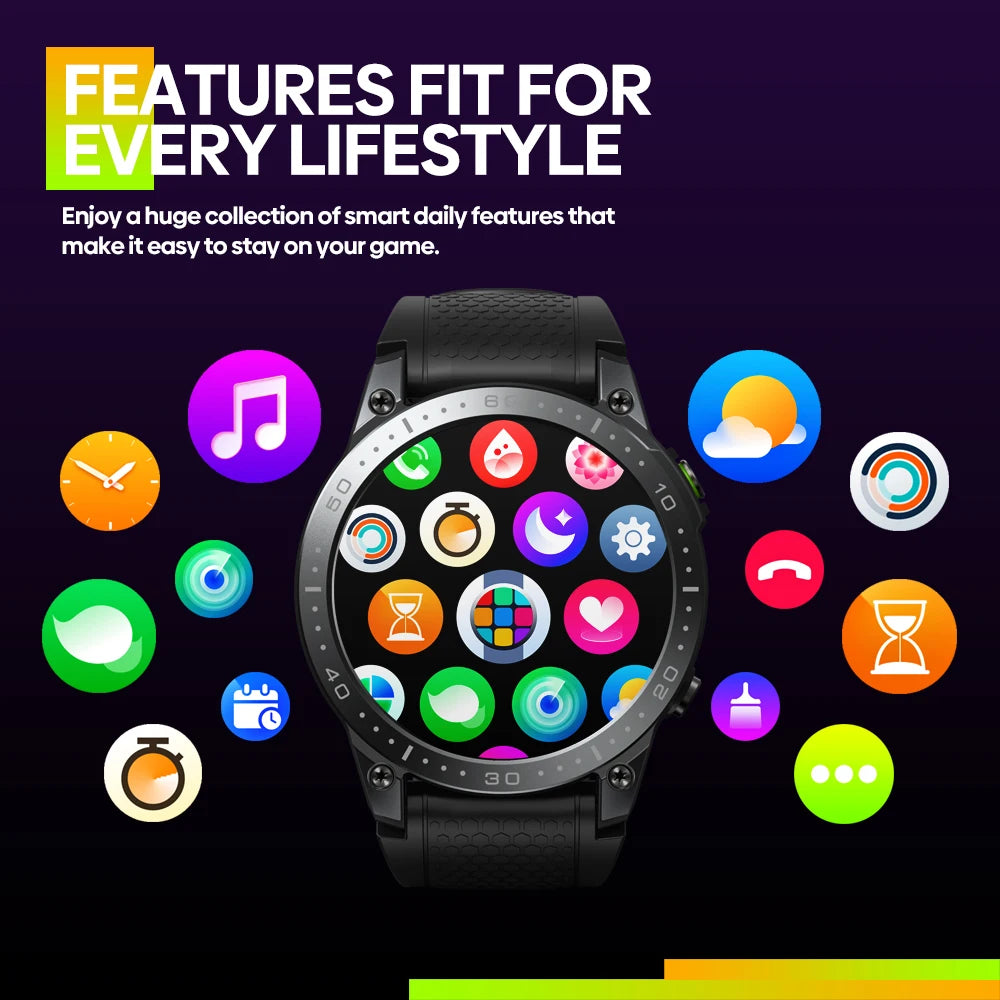 Ultra HD AMOLED Smartwatch | Voice Calling, 100+ Sports Modes, 24H Health Monitoring