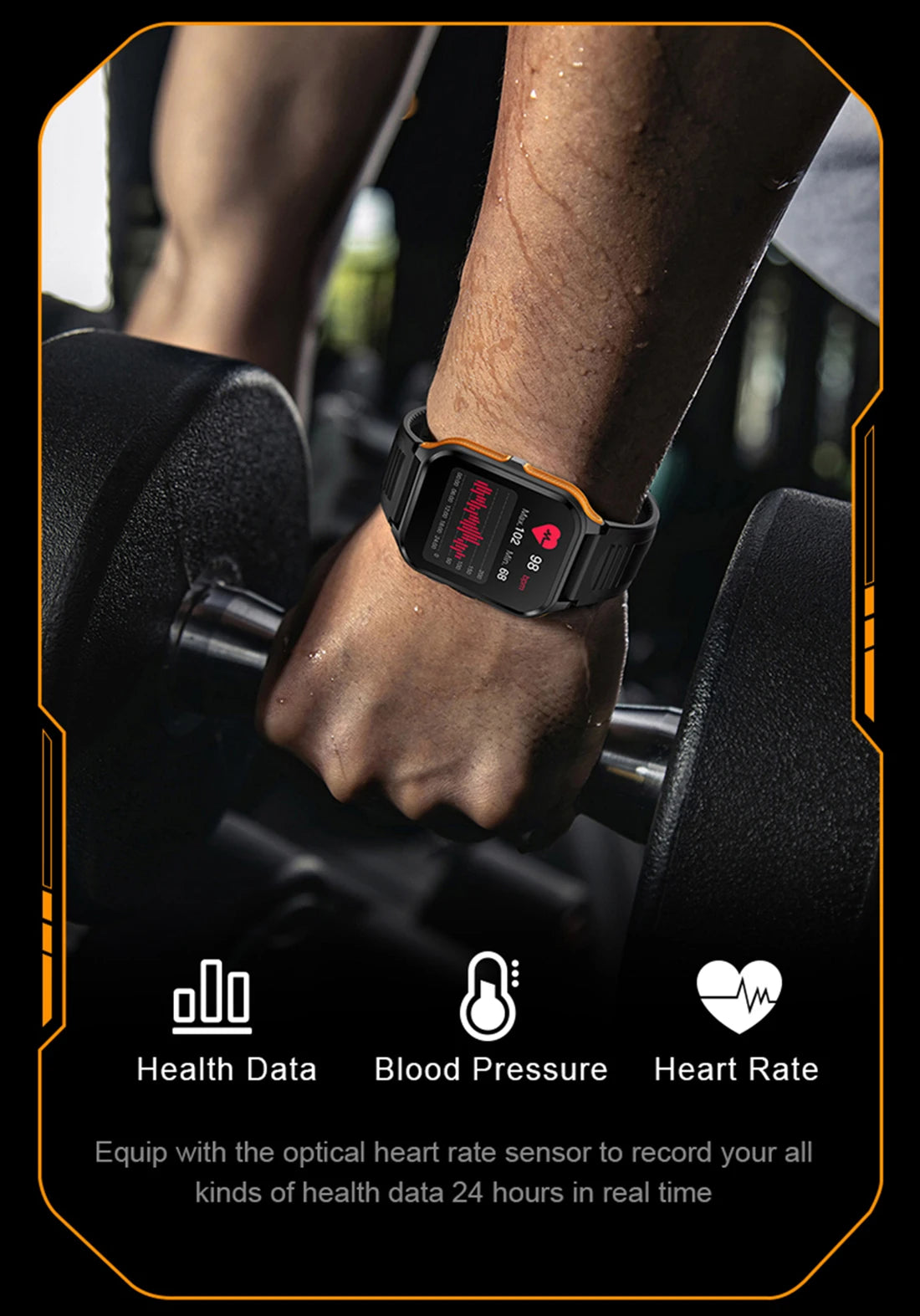 1.9'' Military Smartwatch for Men | Bluetooth Call, IP68 Waterproof, Fitness Tracker