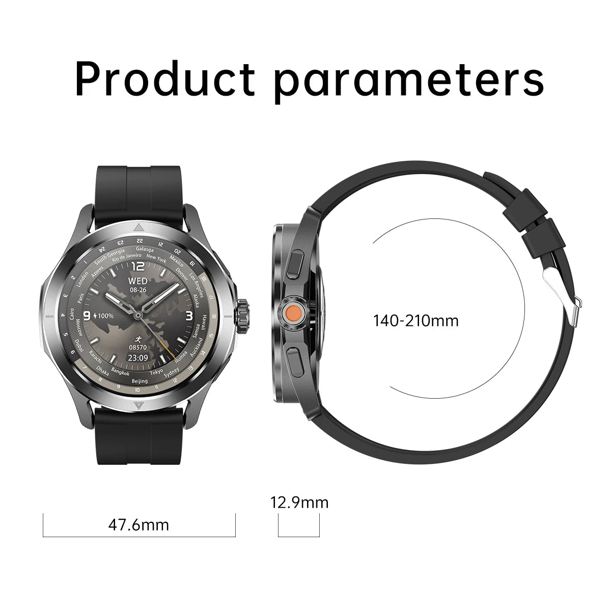 2024 S4 Ultra Smartwatch - AMOLED GPS Bluetooth NFC Call 5ATM Waterproof Fitness Tracker