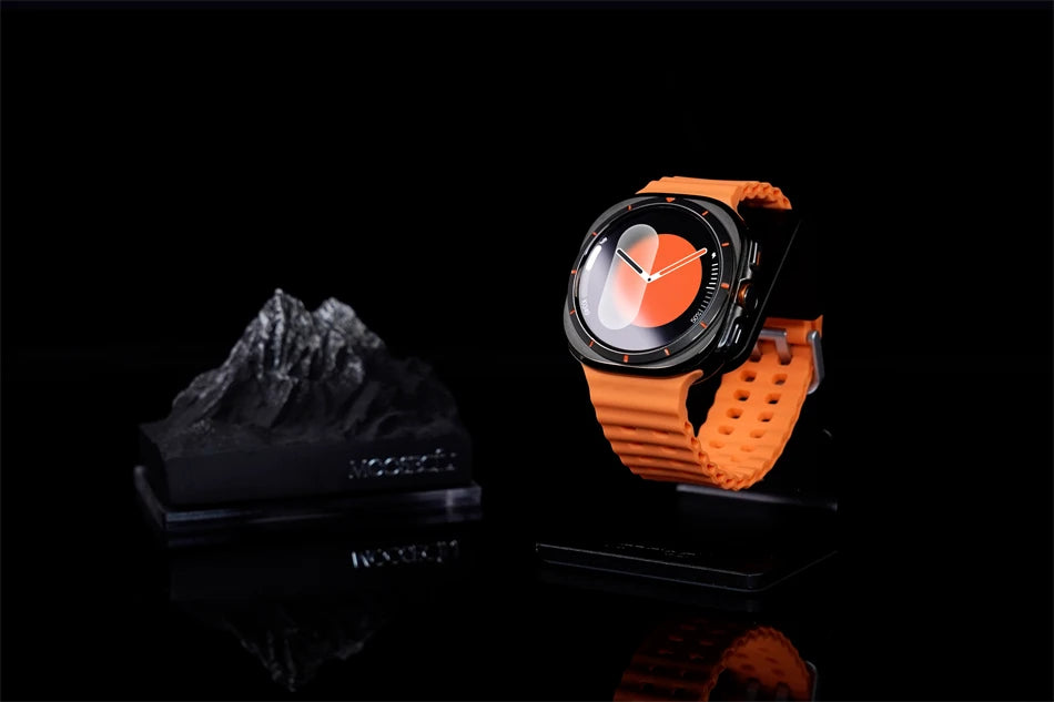 GPS AMOLED Smartwatch: Outdoor Sports, BT Calling, NFC, IP68