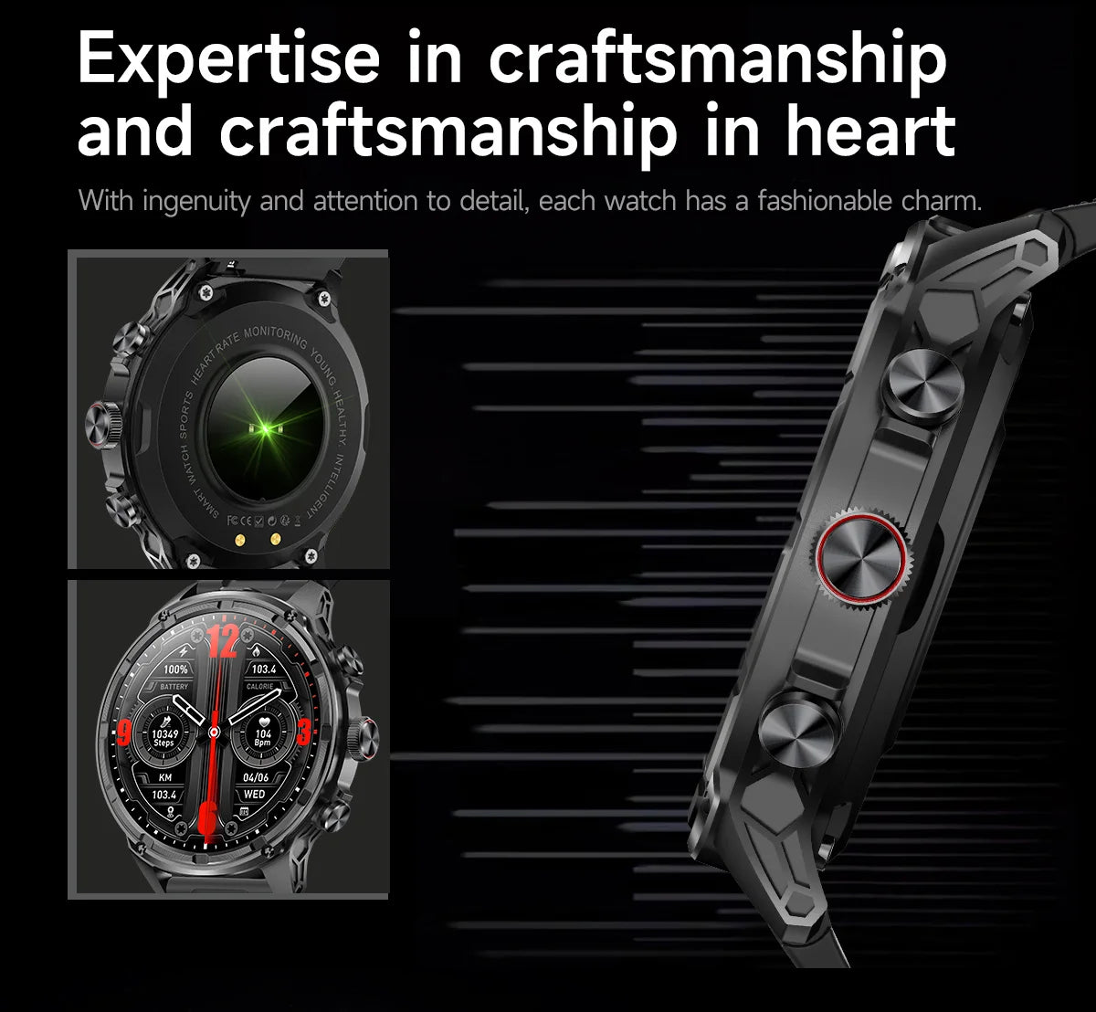 1.85-inch Ultra HD Smart Watch with NFC, Bluetooth Call & 7-Day Battery