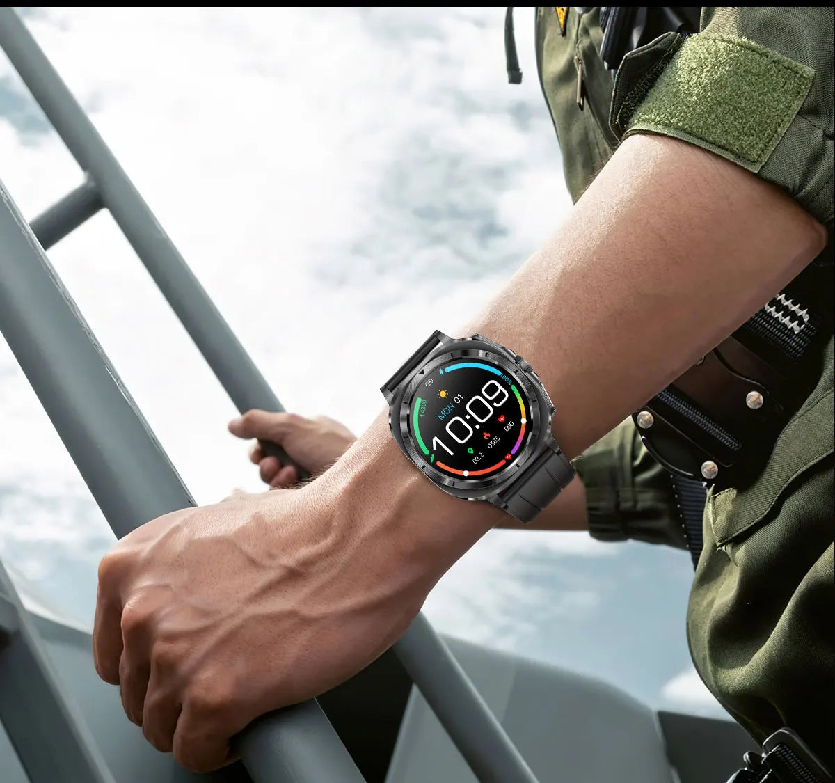 2025 AI Health Smartwatch: ECG, Blood Monitoring, HRV, NFC, Bluetooth Calls, Men's Fitness Tracker