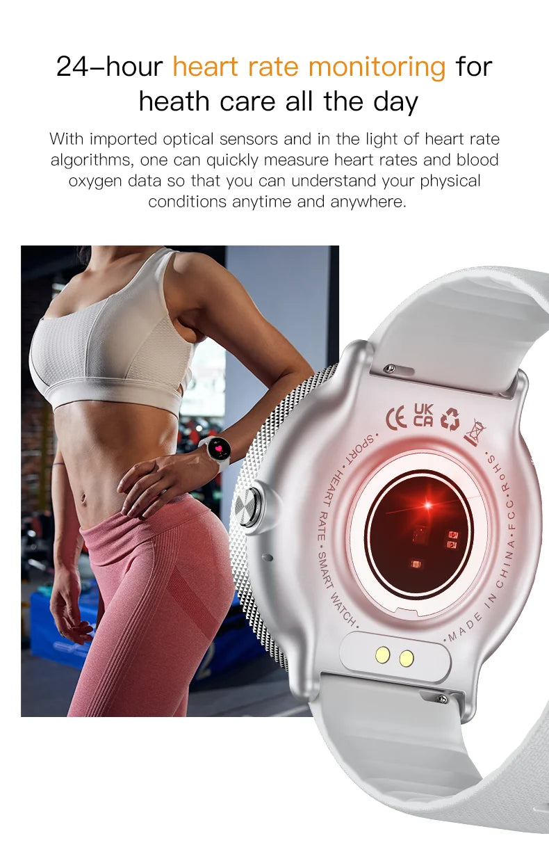 2024 Smartwatch Fitness Tracker with Bluetooth Call & IP68 Waterproof