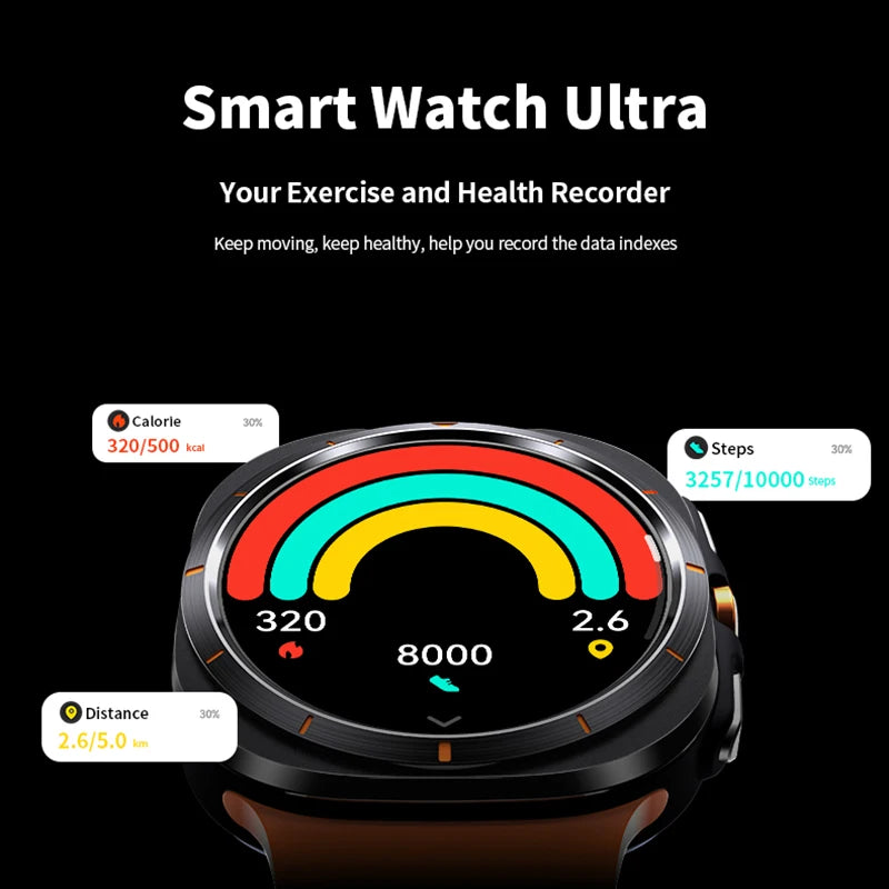 GPS AMOLED Smartwatch: Outdoor Sports, BT Calling, NFC, IP68