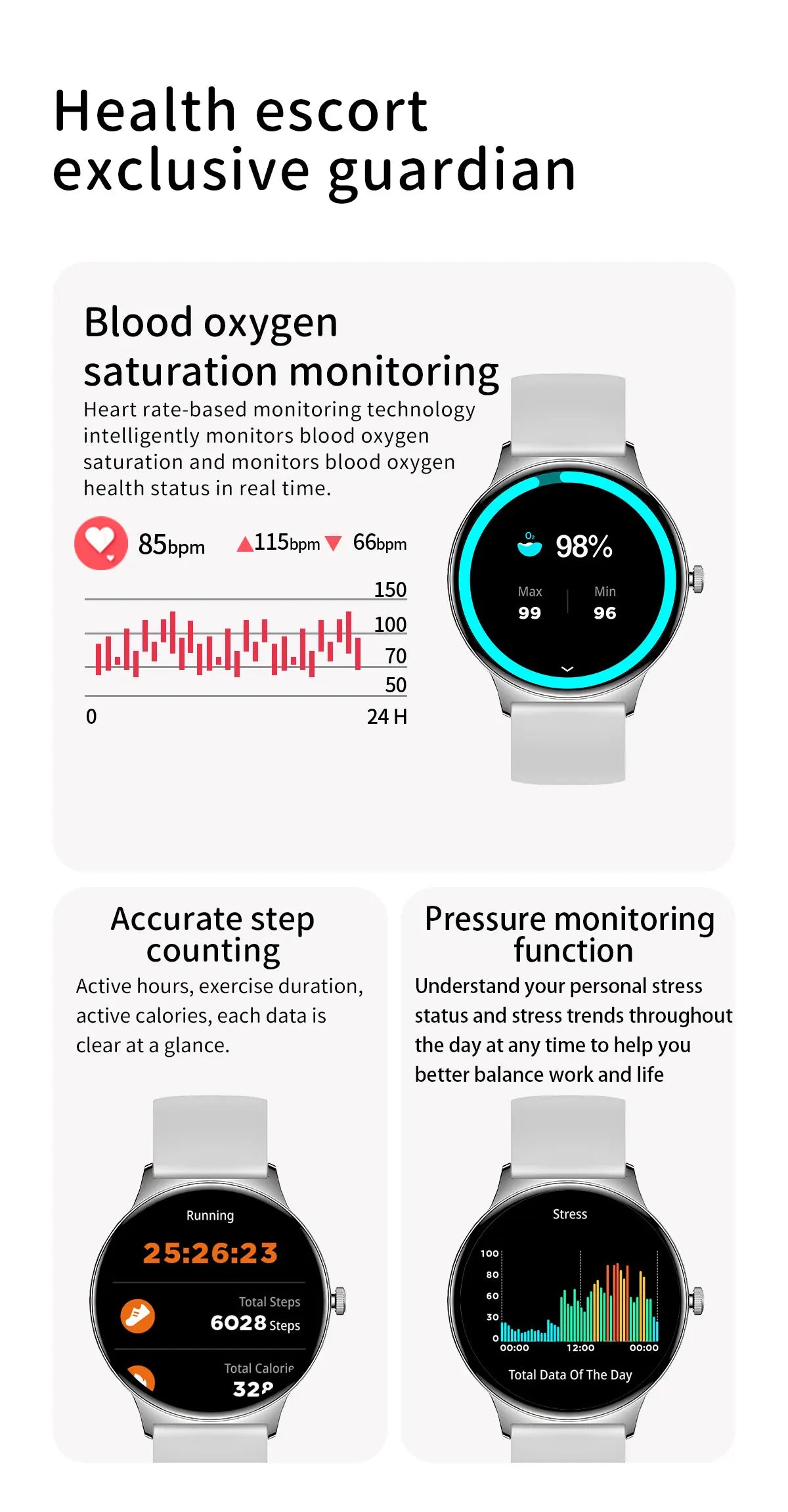 Ultra-Thin 1.43" Smart Watch HD AMOLED Screen Wireless Calling 100+ Sports Modes