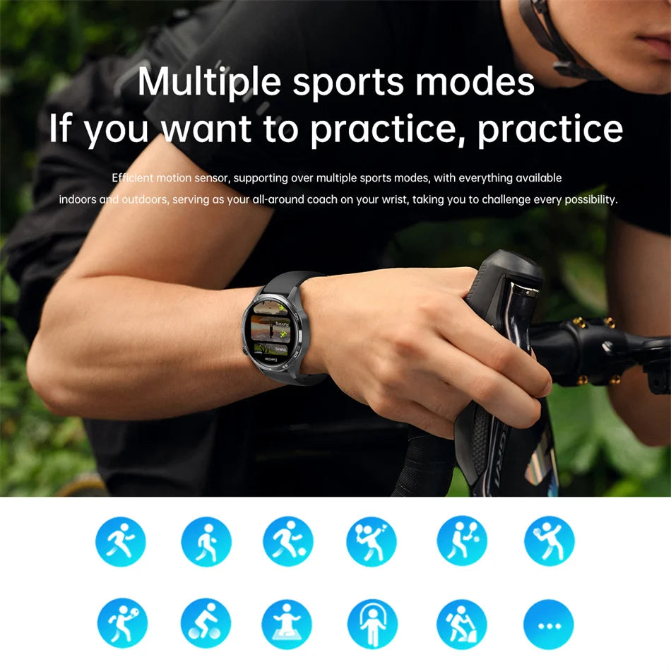 GPS Smartwatch Men 5 Pro AMOLED HD Bluetooth Call NFC Waterproof Heart Rate Fitness Watch
