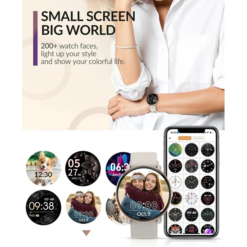 2024 Smartwatch Fitness Tracker with Bluetooth Call & IP68 Waterproof
