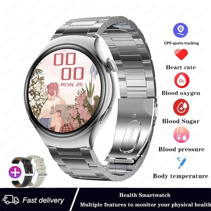 Mini AMOLED Smartwatch Women, 360*360 HD, NFC, IP68, Health & Heart Rate Monitor