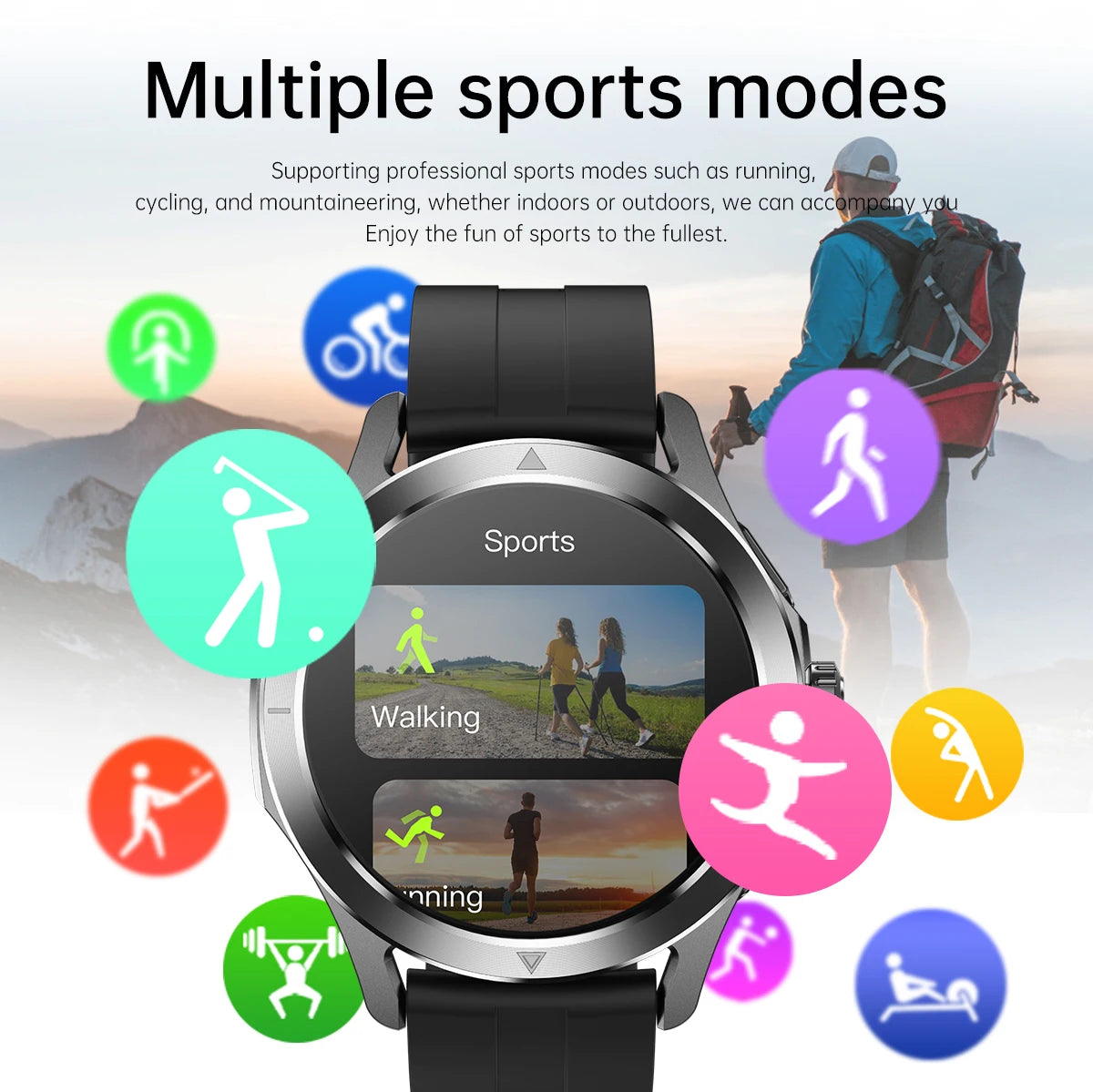 2024 S4 Ultra Smartwatch - AMOLED GPS Bluetooth NFC Call 5ATM Waterproof Fitness Tracker