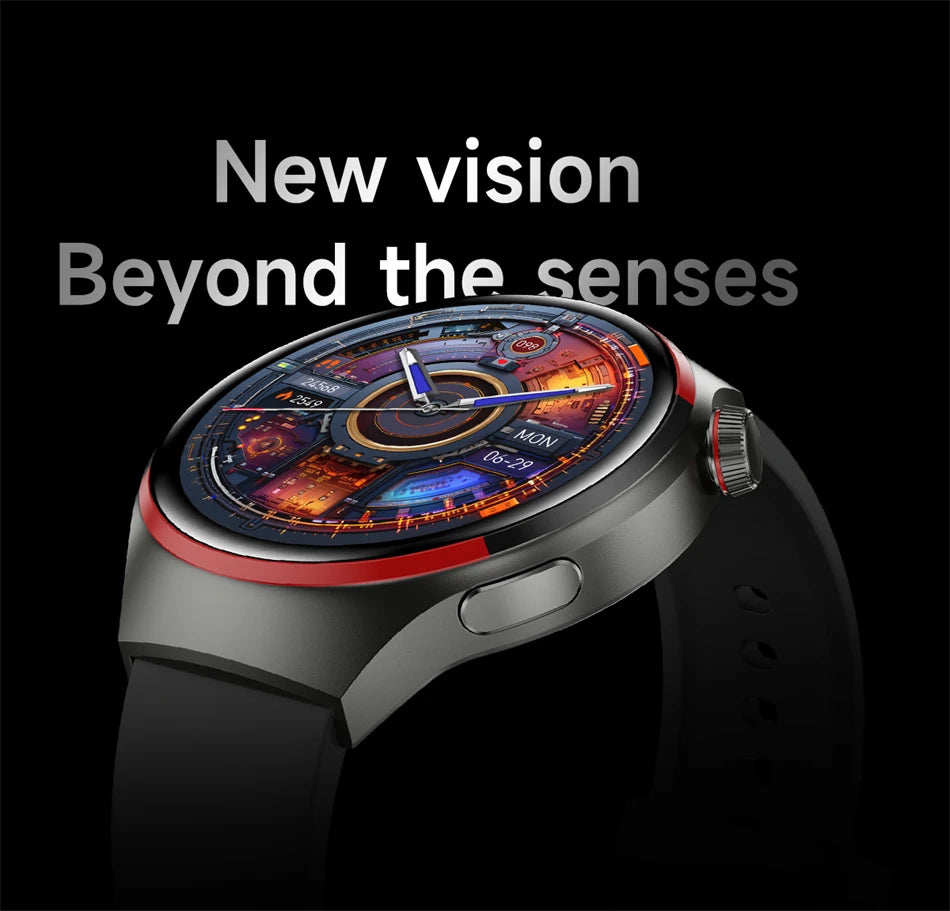 4 PRO Space Exploration Smartwatch HD GPS NFC Bluetooth Call Heart Rate & Fitness Tracker
