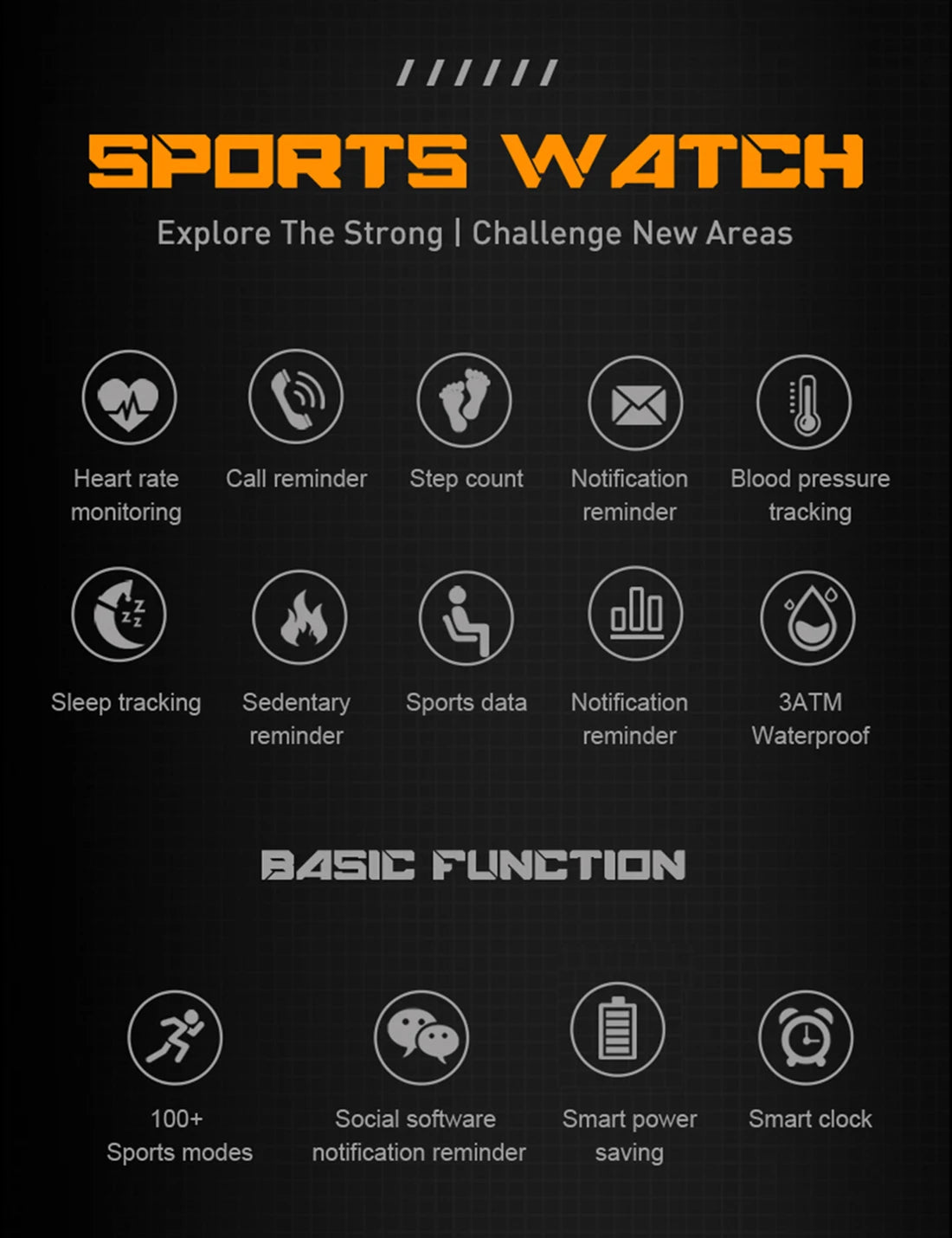 1.9'' Military Smartwatch for Men | Bluetooth Call, IP68 Waterproof, Fitness Tracker