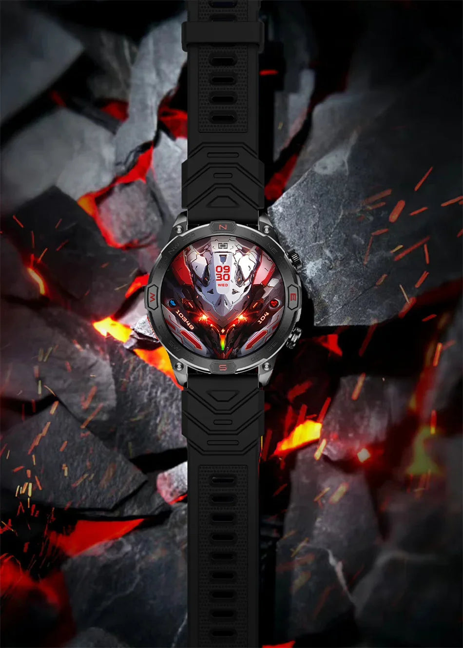 2025 Smart Watch - 1.43'' AMOLED, GPS, Fitness Tracker, BT 5.3, LED Lights, Compass