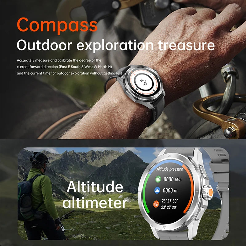 2024 S4 Ultra Smartwatch - AMOLED GPS Bluetooth NFC Call 5ATM Waterproof Fitness Tracker