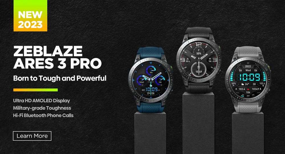 Ultra HD AMOLED Smartwatch | Voice Calling, 100+ Sports Modes, 24H Health Monitoring