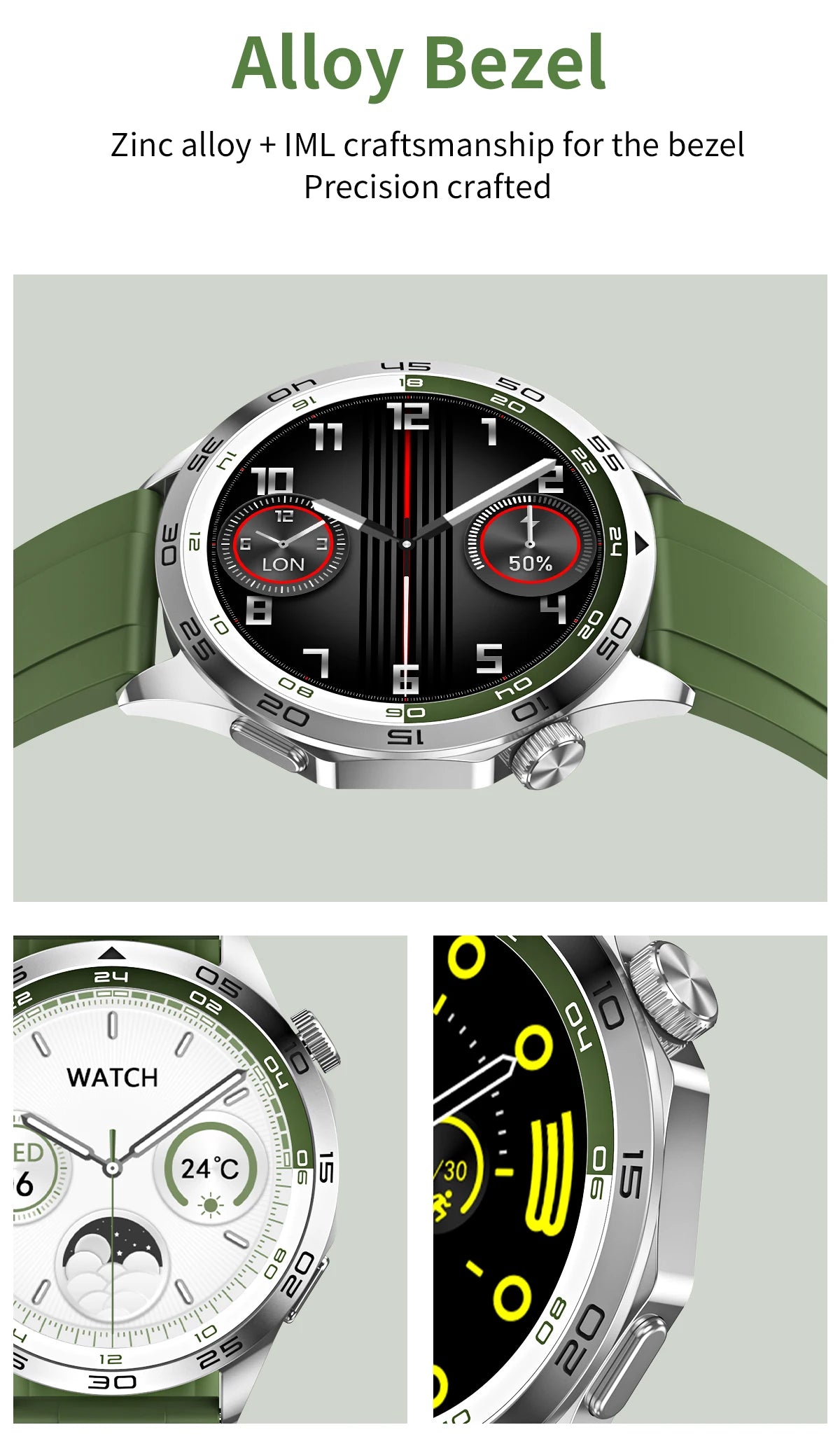 2024 Men's Smartwatch | Bluetooth Calling, IP68 Waterproof, Heart Rate Monitor, Fitness Tracker