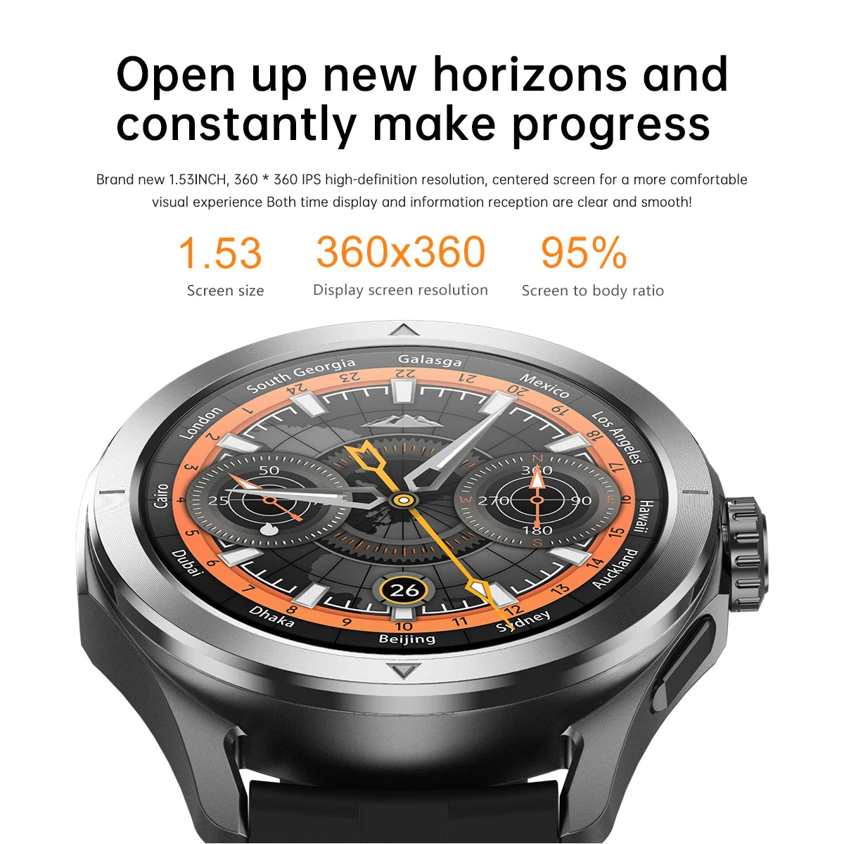 2024 S4 Ultra Smartwatch - AMOLED GPS Bluetooth NFC Call 5ATM Waterproof Fitness Tracker