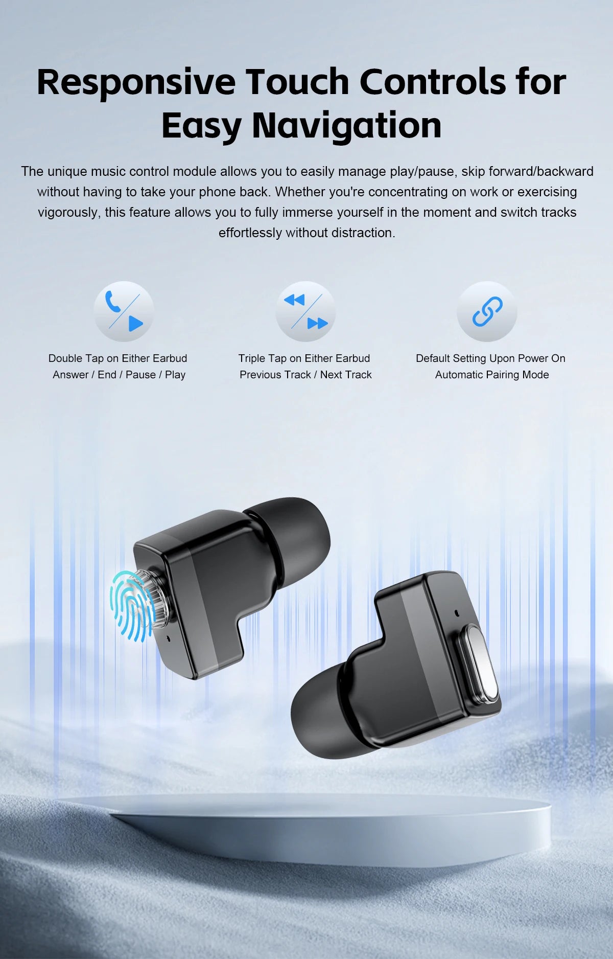 New Men’s Smart Watch & TWS Headset 2-in-1: Wireless Earbuds, Health Tracker, NFC, Sport & Fashion