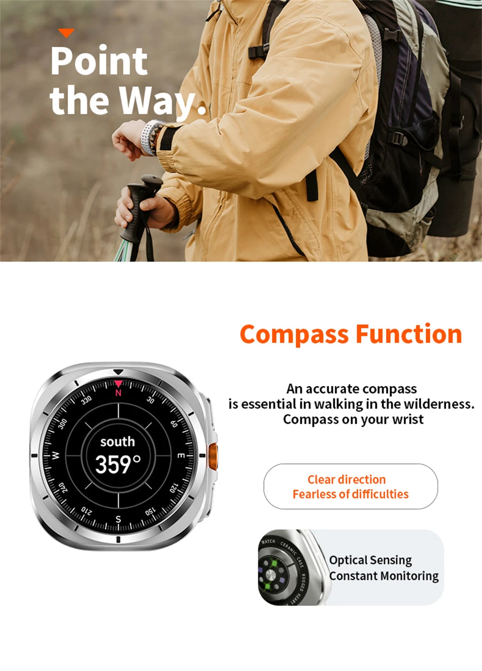 GPS AMOLED Smartwatch: Outdoor Sports, BT Calling, NFC, IP68