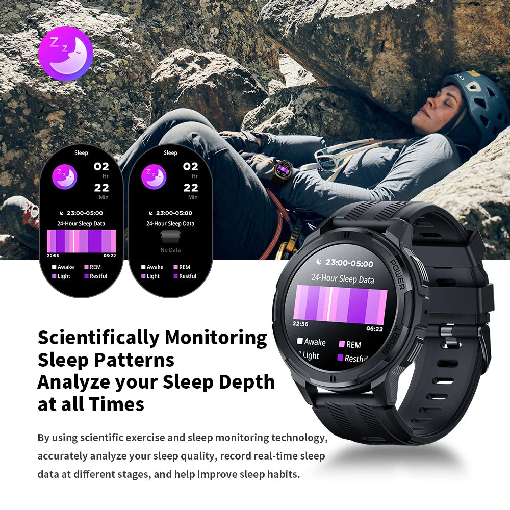 1.43" AMOLED Bluetooth Call Smartwatch | Heart Rate, Waterproof, Fitness Tracking for Android & iOS