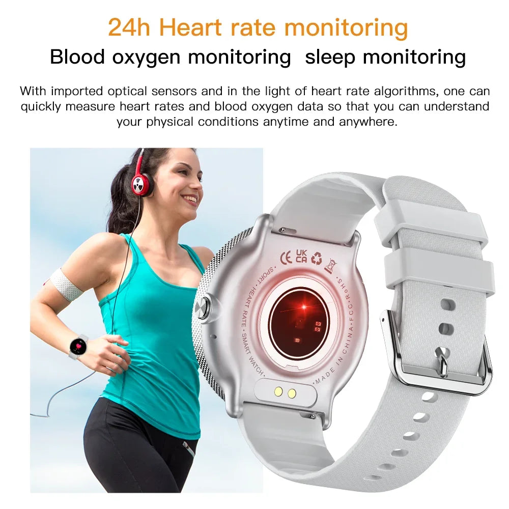 2024 Smartwatch Fitness Tracker with Bluetooth Call & IP68 Waterproof