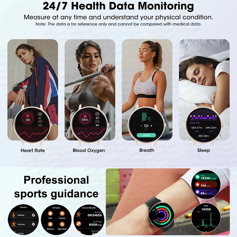 Ultra-Thin 1.43" Smart Watch HD AMOLED Screen Wireless Calling 100+ Sports Modes