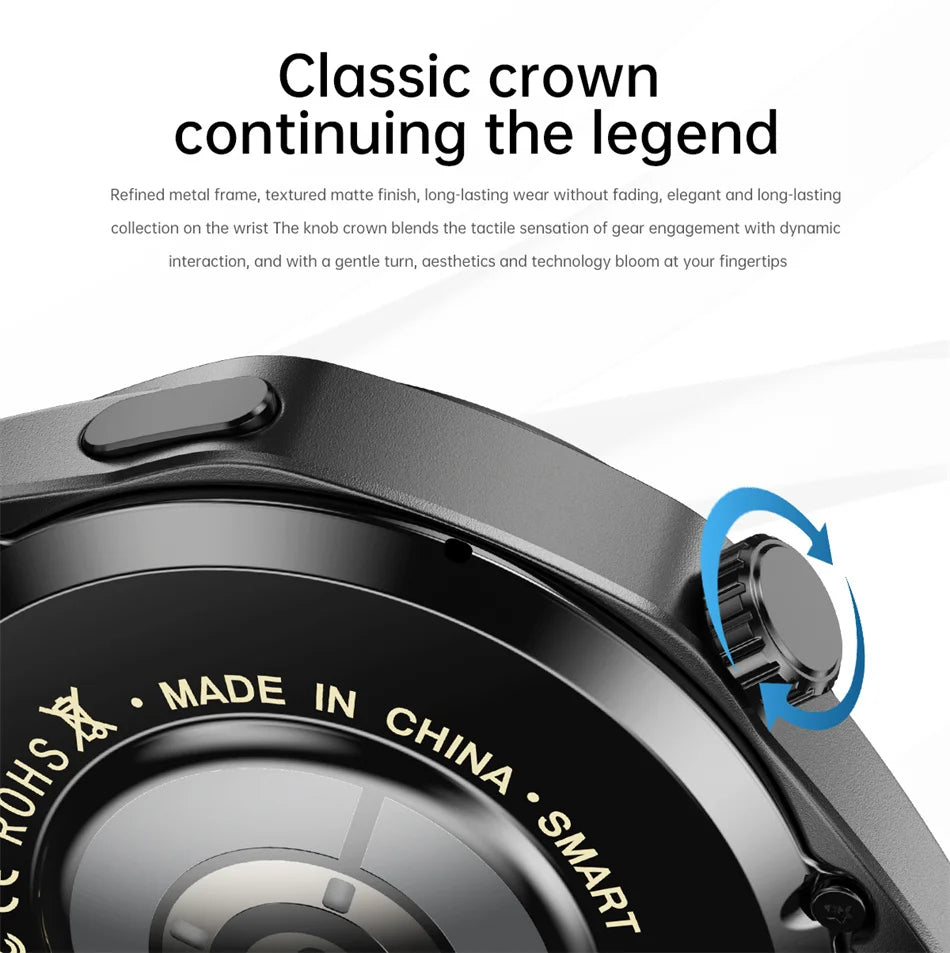 GPS Smartwatch Men 5 Pro AMOLED HD Bluetooth Call NFC Waterproof Heart Rate Fitness Watch