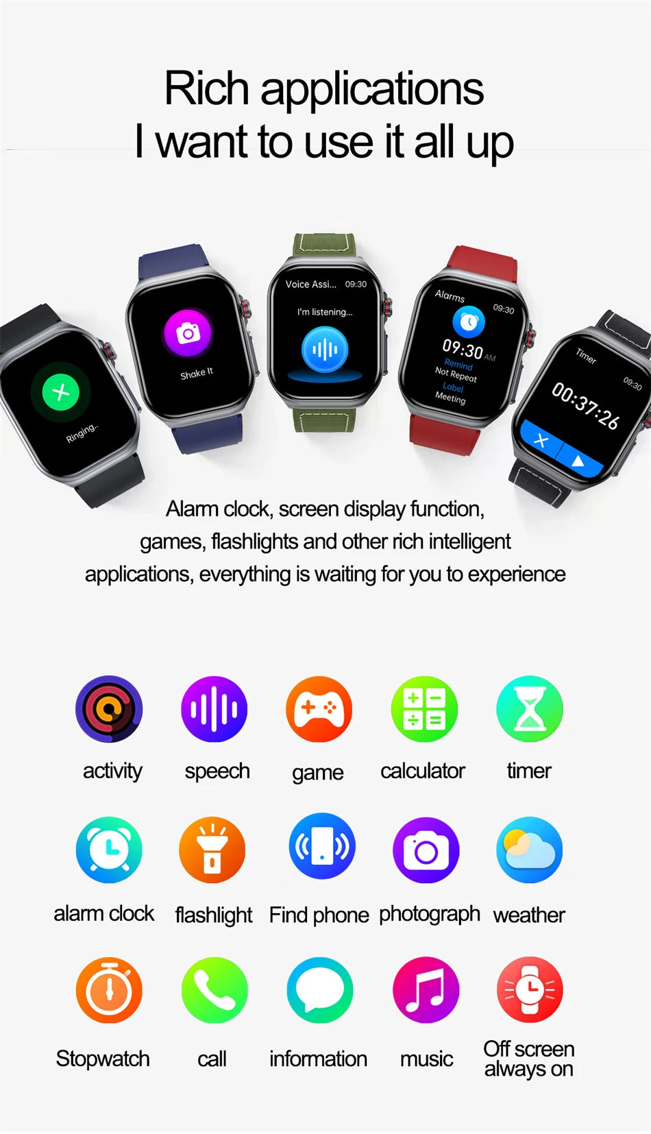 2.04" AI Medical Smartwatch, Blood Lipids, Uric Acid, ECG+PPG, Bluetooth Call, Waterproof