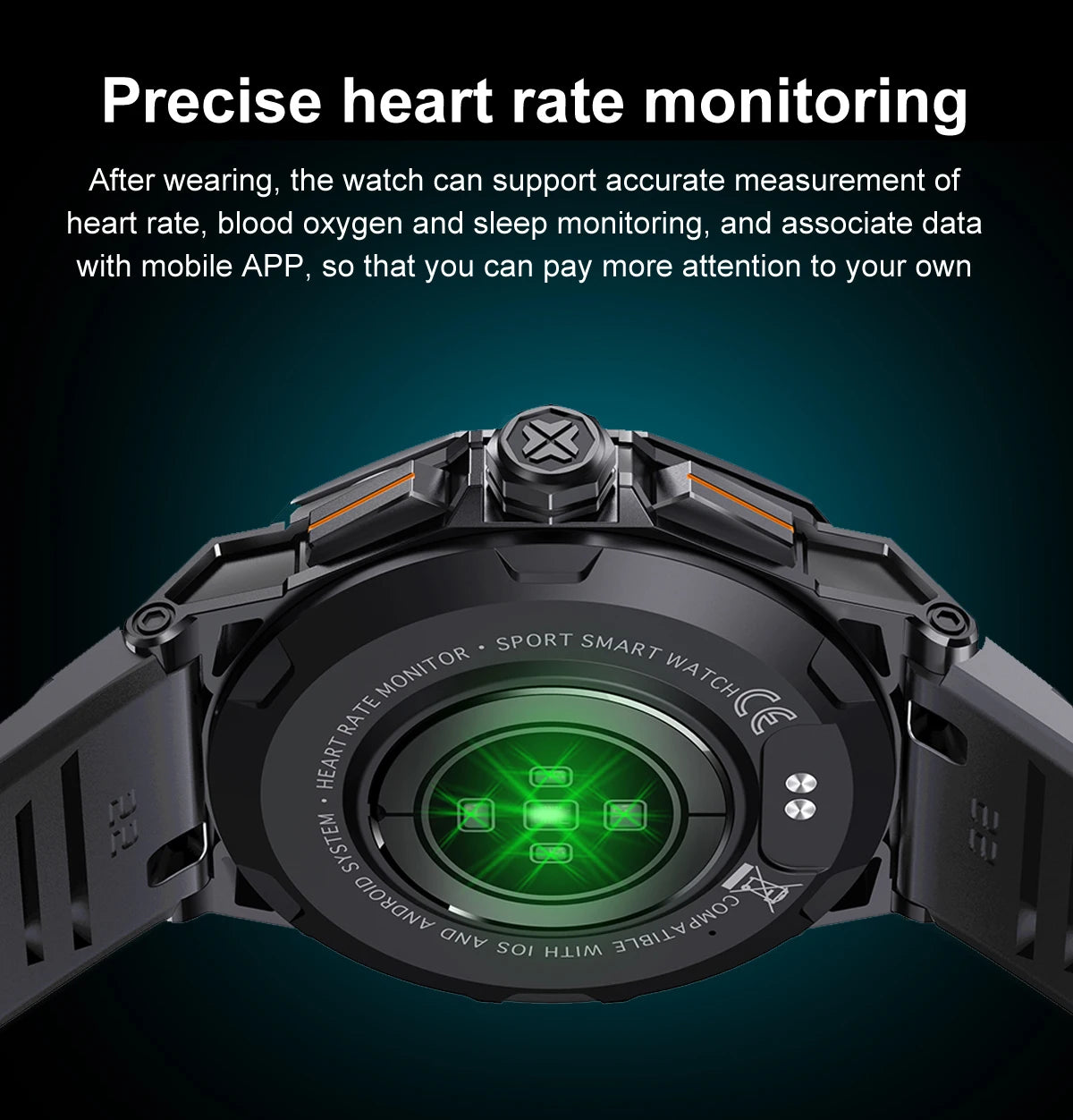 1.43" AMOLED Smart Watch for Men – Bluetooth Calls, Fitness Tracker, Heart Rate & Blood Pressure Monitor