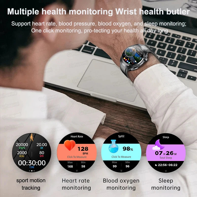 New Men’s Smart Watch & TWS Headset 2-in-1: Wireless Earbuds, Health Tracker, NFC, Sport & Fashion