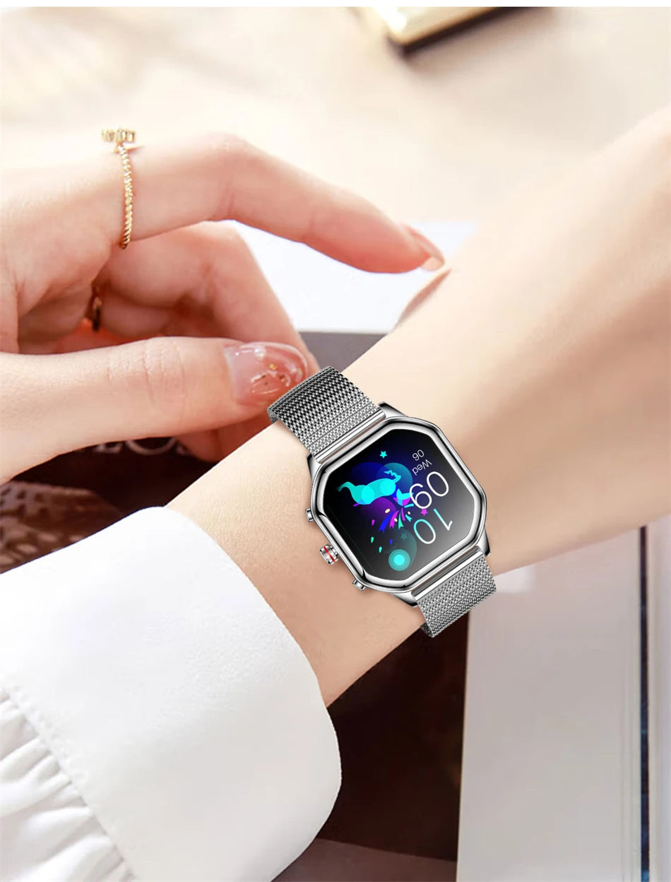 2024 Women’s Smart Watch 1.4" AMOLED Health Tracker Waterproof Bluetooth Call